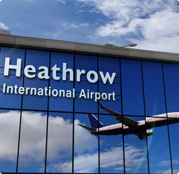 Heathrow International Airport terminal building
